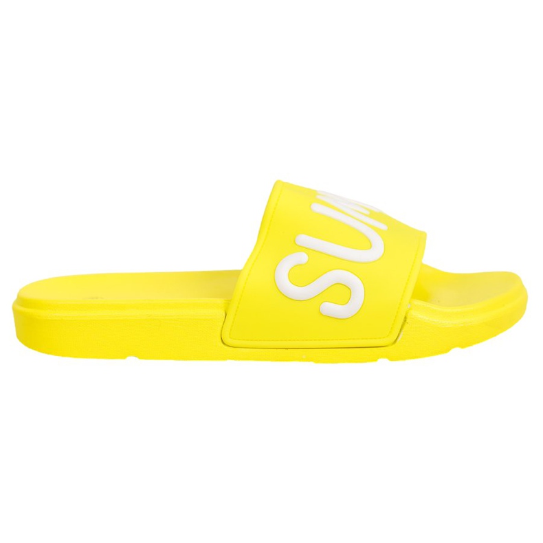 SHELOVET Zapatillas de goma amarillo