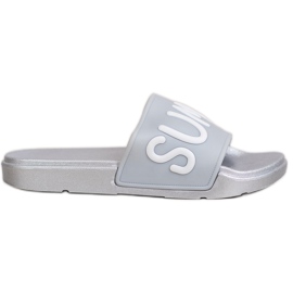 SHELOVET Zapatillas de goma gris