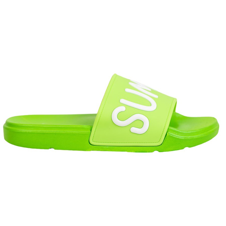 SHELOVET Zapatillas de goma verde