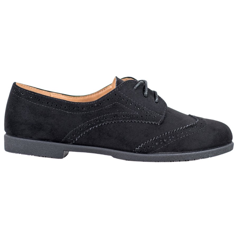 SHELOVET Zapatos de gamuza clásicos negro