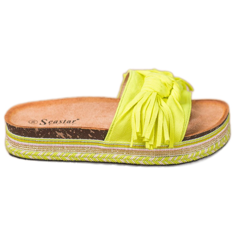 Seastar Zapatillas Con Flecos amarillo Seastar Zapatillas Con Flecos amarillo