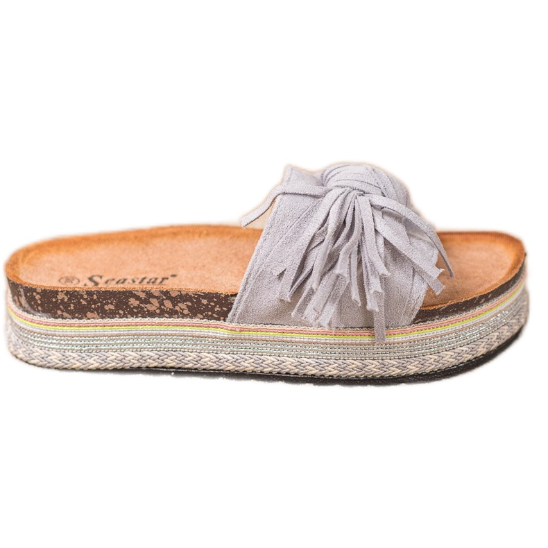 Seastar Zapatillas Con Flecos gris
