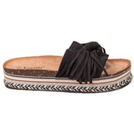 Seastar Zapatillas Con Flecos negro