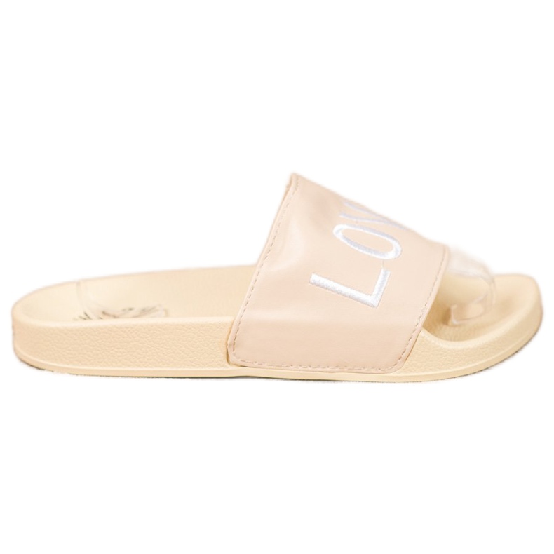 Small Swan LOVE &amp; HATE Zapatillas de piel ecológica beige