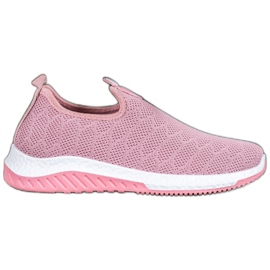 Diamantique Calzado deportivo sin cordones rosa