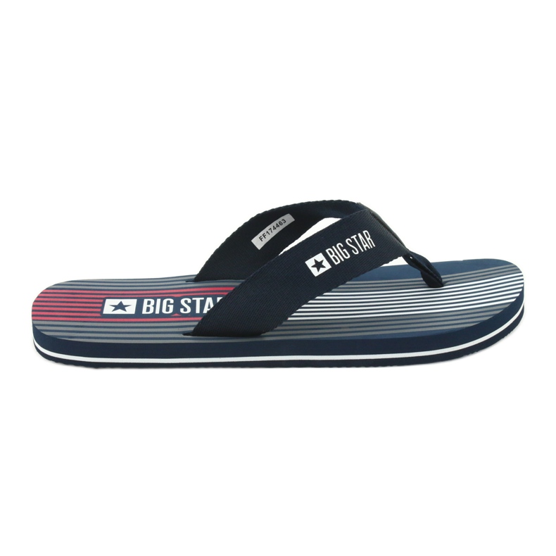 Zapatillas de hombre Big Star 174463 azul marino blanco rojo