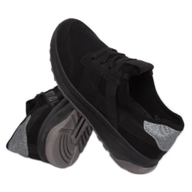 Zapatilla deportiva negra C8131 Negro