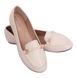 Mocasines de mujer beige A8636 Beige marrón