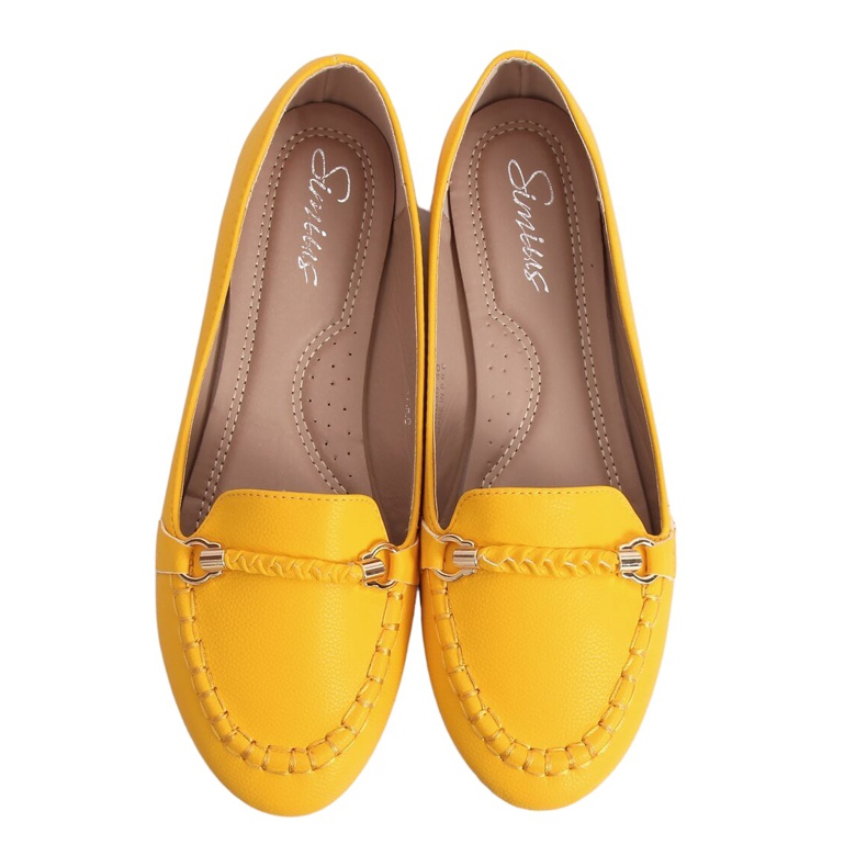 Mocasines de mujer miel A8636 Amarillo Mocasines de mujer miel A8636 Amarillo