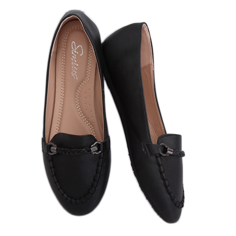 Mocasines negros de mujer A8636 Negro