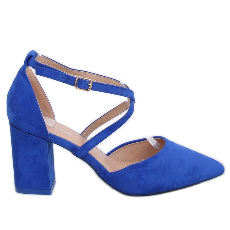 Bombas de tacones altos corte cobalto LY9153-5 Azul