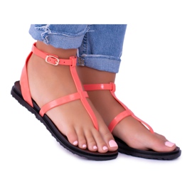 Sandalias Lu Boo Roman mujer Lento Neon Pink rosado