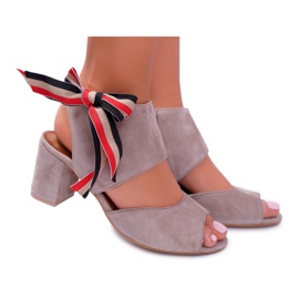 Sandalias Mujer Piel Maciejka On A Heel Beige 04038-04