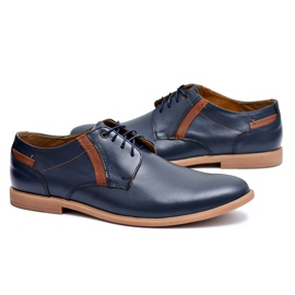 Bednarek Polish Shoes Zapatos Brogues para Hombre Bednarek Leather Azul Marino Millo