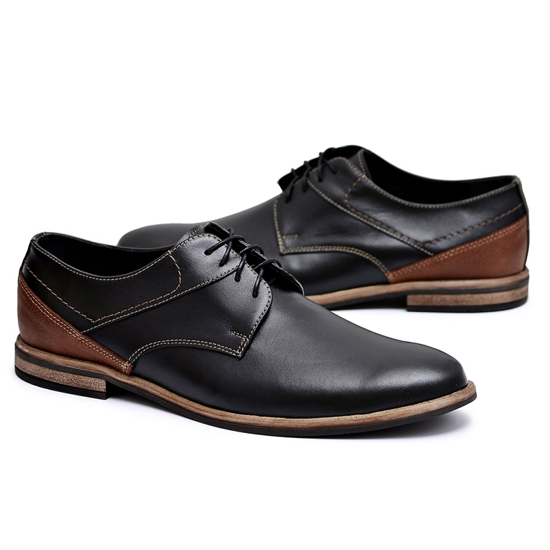 Bednarek Polish Shoes Brogues para hombre Bednarek Elegant Leather Black Marcelo negro