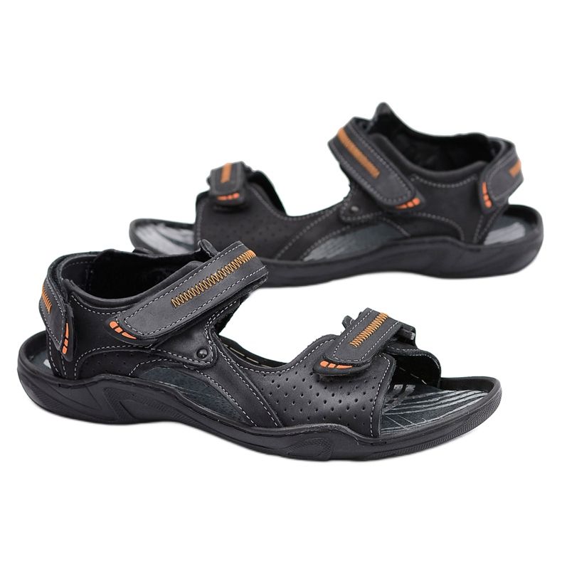 Gino Tuzzi Sandalias Polacas Piel Negra Velcro Nicola negro Gino Tuzzi Sandalias Polacas Piel Negra Velcro Nicola negro