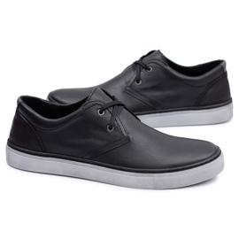 Neex | Zapatos deportivos Martino de cuero negro para hombre Neex | Zapatos deportivos Martino de cuero negro para hombre