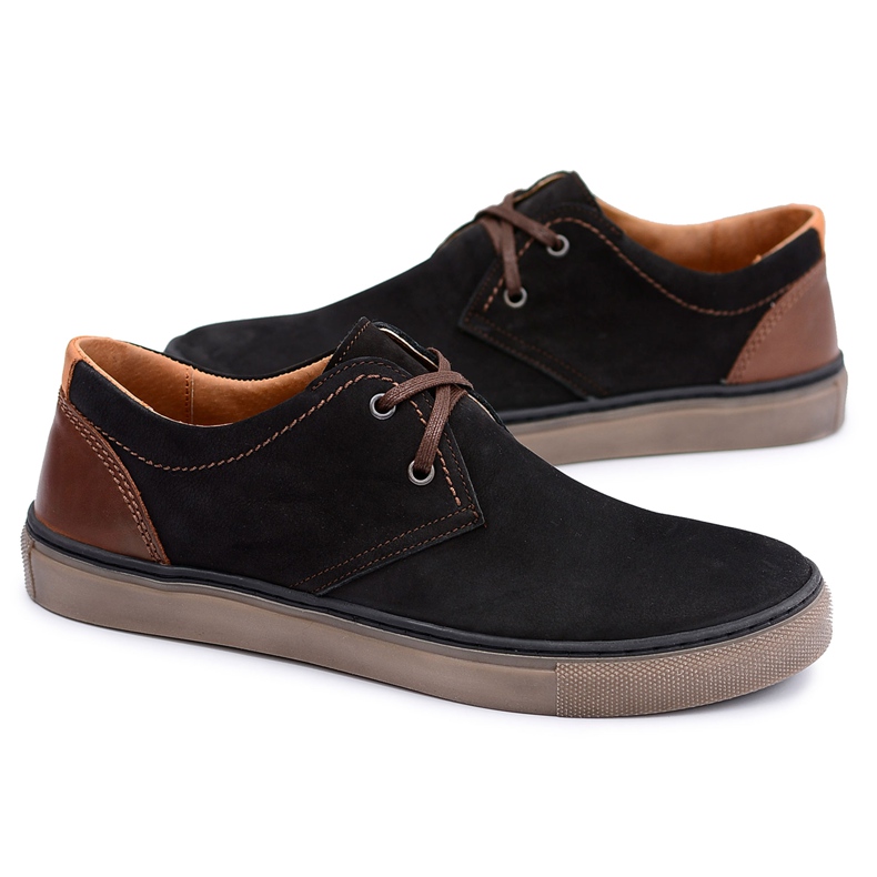 Neex | Zapatos Martino Sport Black Nubuck Hombre negro
