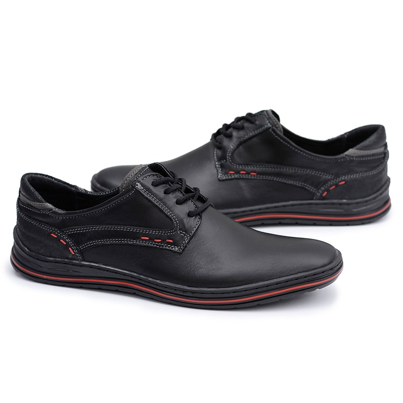 KOMODO Zapatos negros de cuero Zapatos casuales