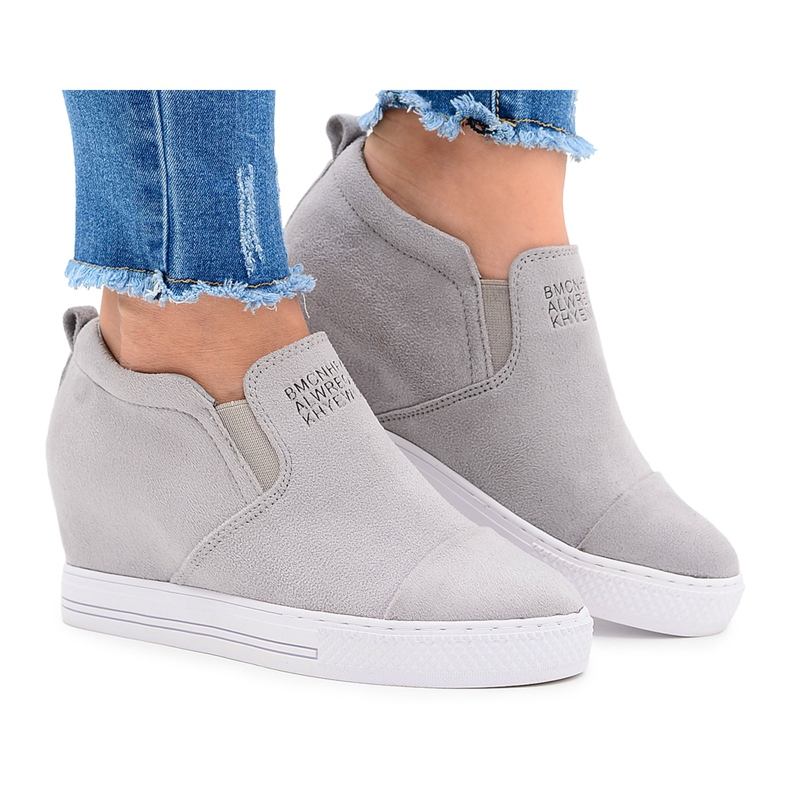 Zapatillas de mujer Snekers Lu Boo Slip Grey Kaori gris Zapatillas de mujer Snekers Lu Boo Slip Grey Kaori gris