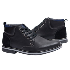 Mckeylor Botas de abrigo para hombre negras Cruzo negro