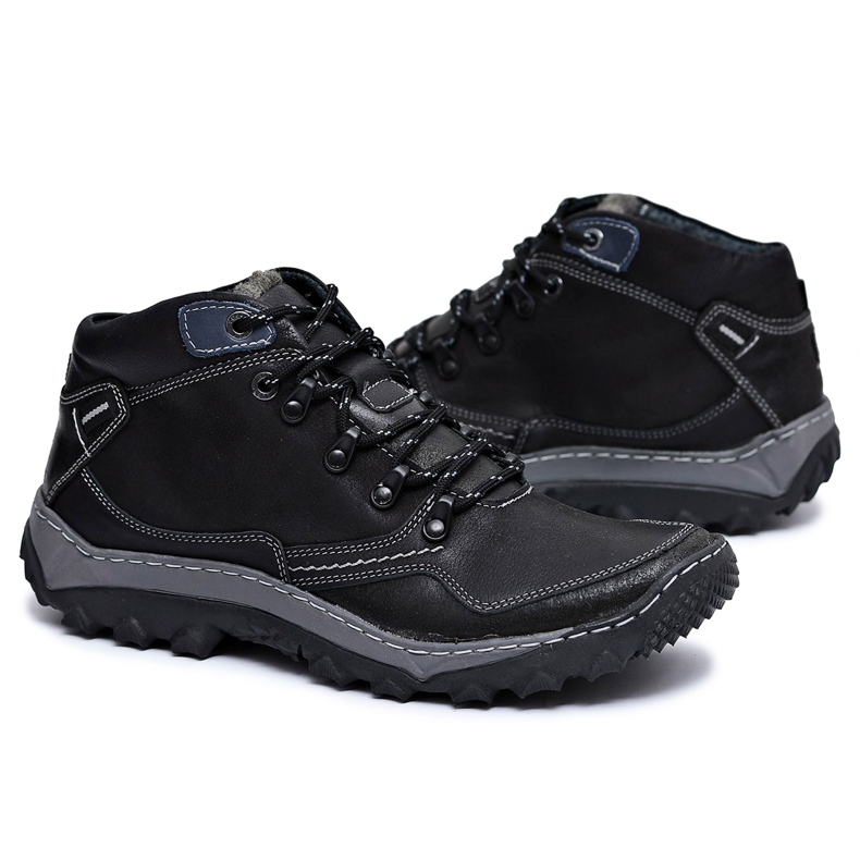 Mateos Zapatillas Trekking Hombre Negras Calentadas Etemor negro