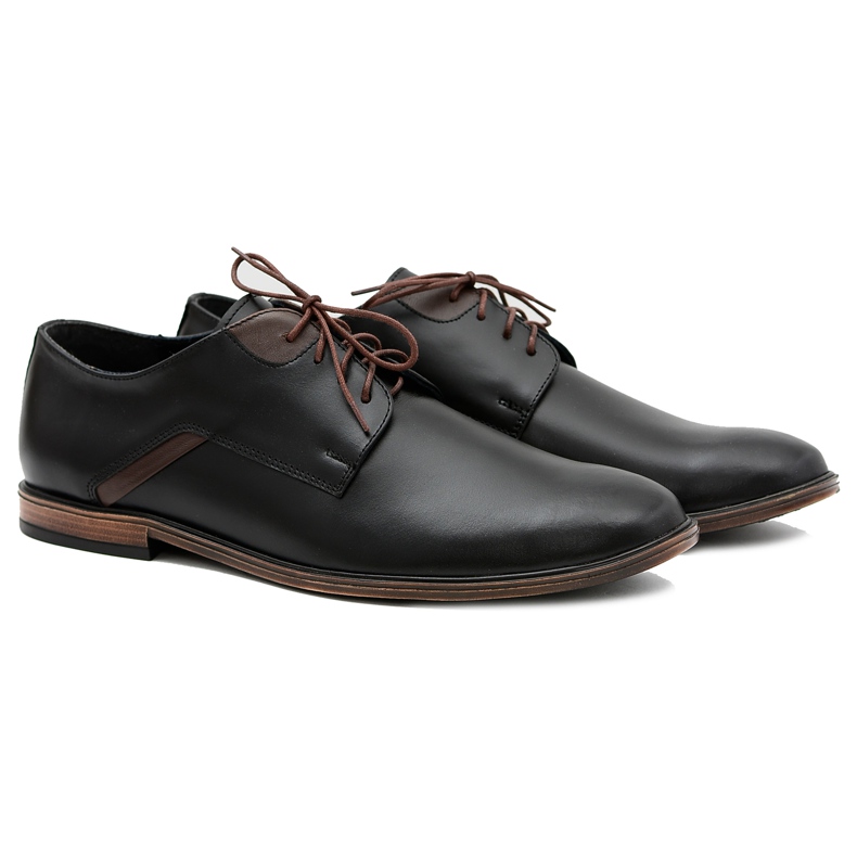 Bednarek Polish Shoes Brogues para hombre Bednarek Elegant Leather Black Edgardo negro