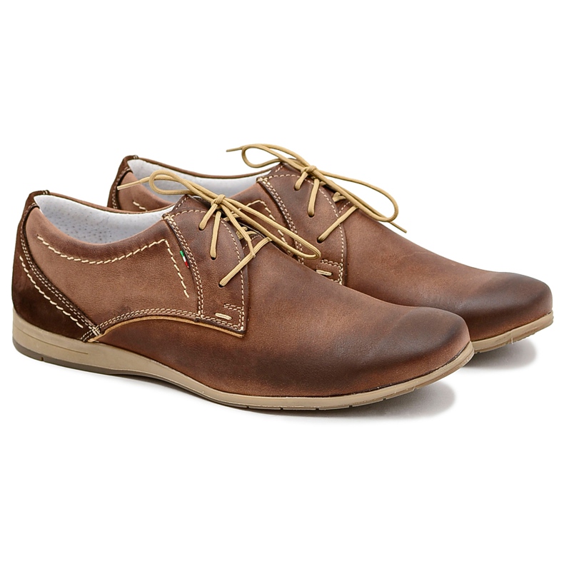 Gino Tuzzi Zapato Casual Hombre Piel Marrón Badoo