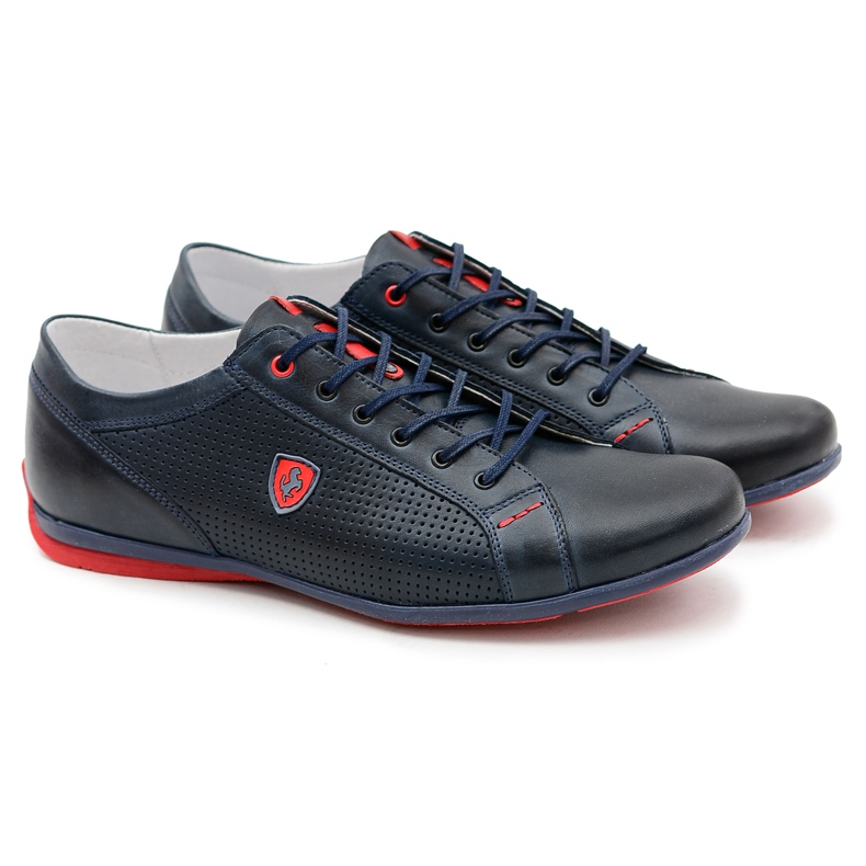 Joker Zapatos Hombre Piel Azul Marino Jerry