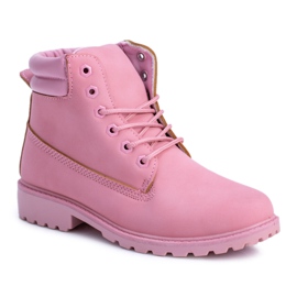 SEA Botas De Madera Pastel Para Mujer Rosa Polvo Lucy