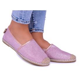 Lu Boo Glitter - Alpargatas rosas para mujer, sin cordones, Miravet