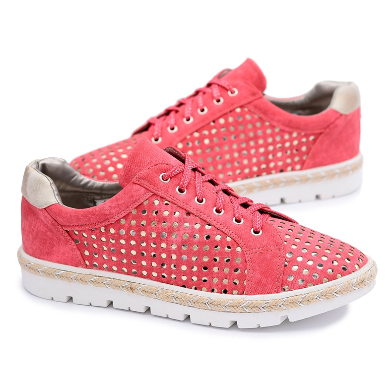 Kylie Crazy | Alpargatas Deportivas Mujer Rojo Calado Aliante