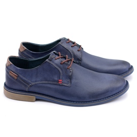 KOMODO Zapatos Casual Hombre Piel Azul Marino Freddy