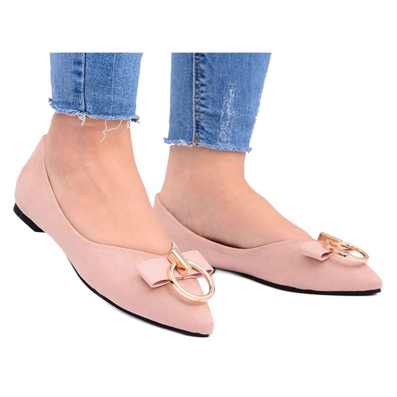 Lu Boo | Pendiente Ante Bailarinas Rosa Polvo Septera rosado Lu Boo | Pendiente Ante Bailarinas Rosa Polvo Septera rosado