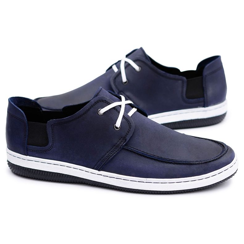 Polbut Zapatos Gomez de cuero polaco azul marino para hombre Polbut Zapatos Gomez de cuero polaco azul marino para hombre