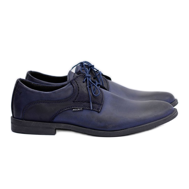 Polbut Zapatos clásicos de hombre azul marino Martel