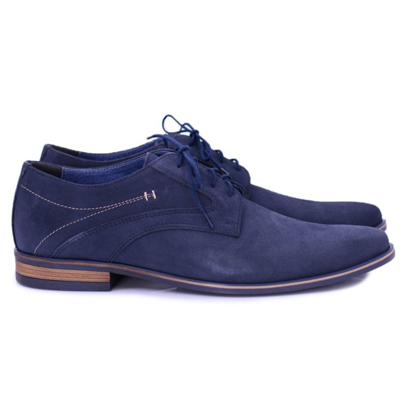 Bednarek Polish Shoes Zapatos Brogues para Hombre Bednarek Elegant Leather Suede Azul Marino Eligio