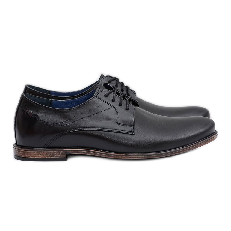 Zapatos James Nikopol Black Leather para hombre negro