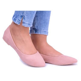 PS1 Bailarinas Mujer Rosa Suede Bueno