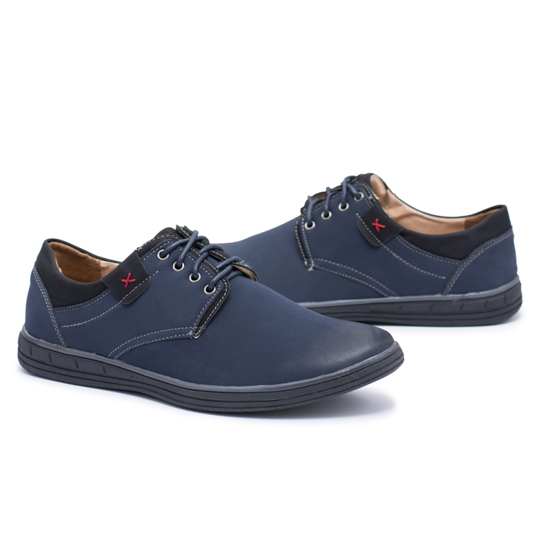 Zapatos brogues azul marino Delgado para hombre