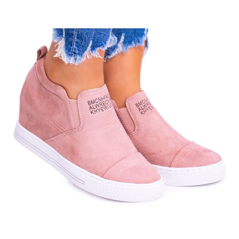 Zapatillas Snekers para mujer Lu Boo Slip-on Pink Kaori rosado
