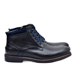 Nikopol Botas de Hombre Piel Cálida Zapatos Negros Piere