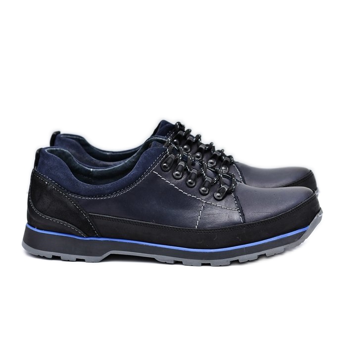 KOMODO Zapatos Brogues para Hombre Azul Marino Outdoor Ivar