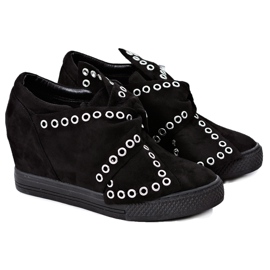 Zapatillas de mujer Cuñas Lu Boo Negro Margo Zapatillas de mujer Cuñas Lu Boo Negro Margo