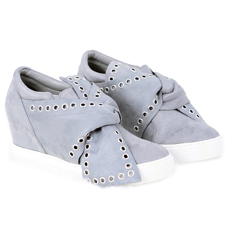 Zapatillas de mujer Grey Koturny Lu Boo Margo gris