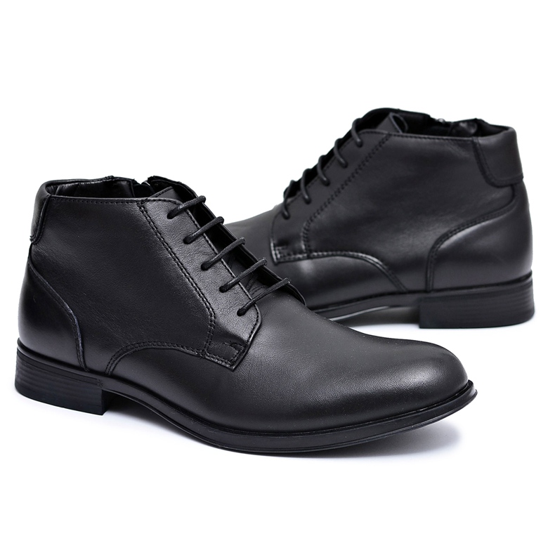 EVE Botas Hombre Piel Negro Zapatos Artemigo