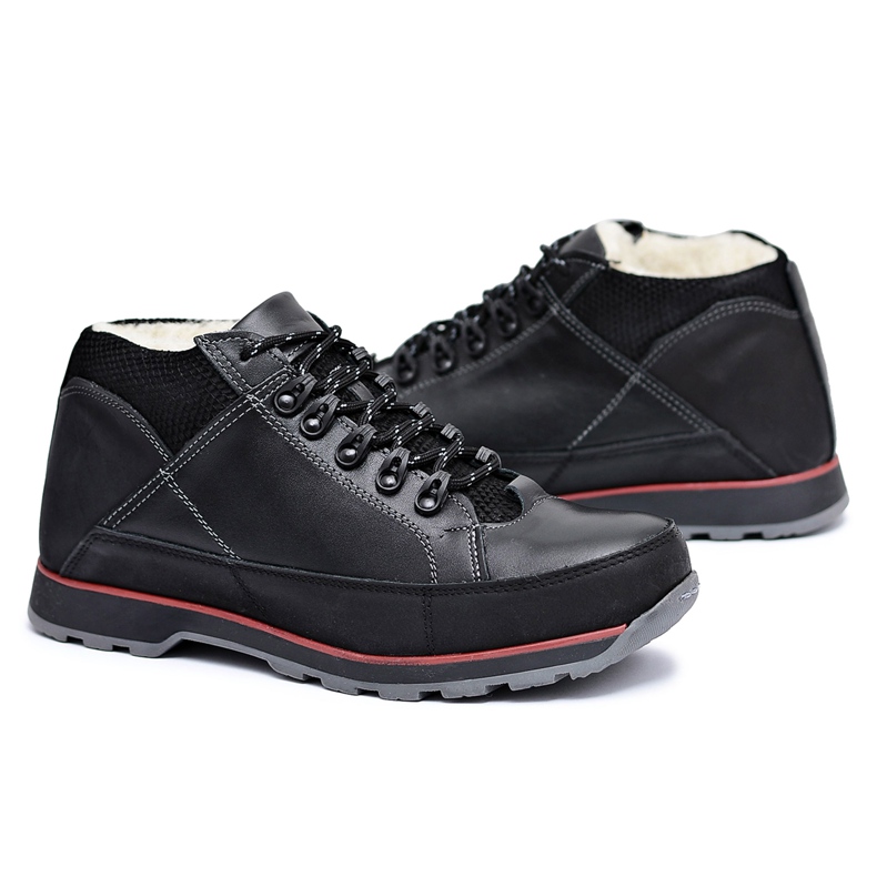 KOMODO Zapatos brogues negros Warmed Trafer para hombre