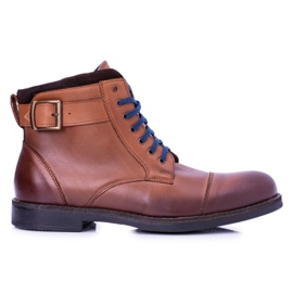 Nikopol Botas de hombre, botas de Mintos Trappers de color marrón polaco