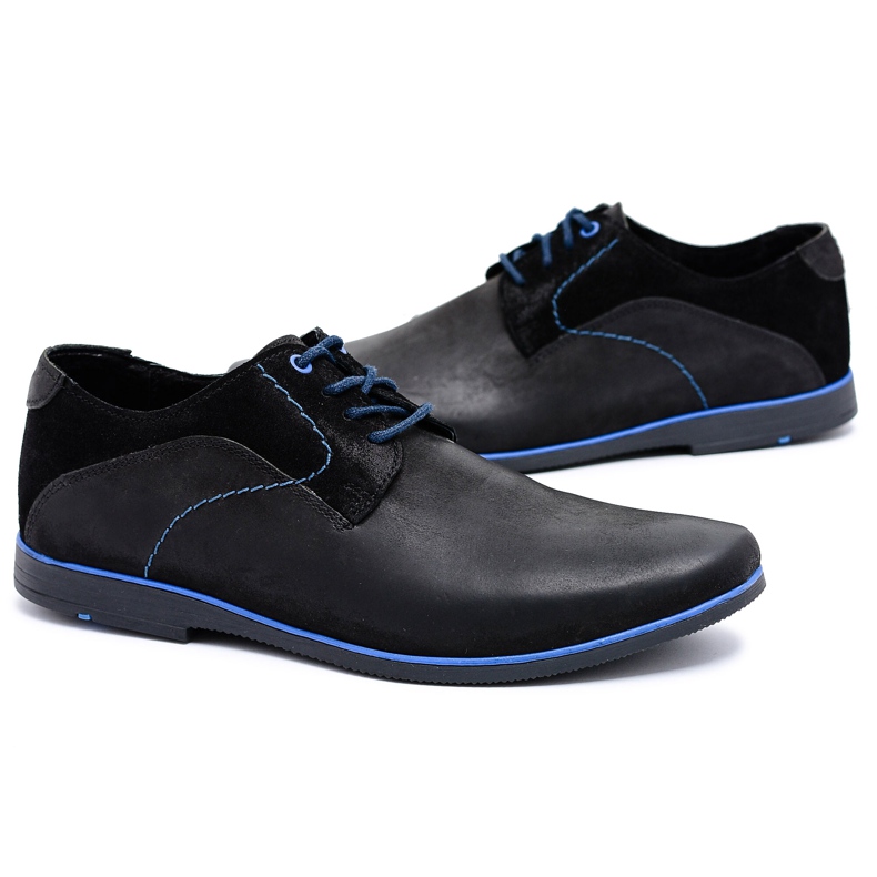 Mario Boschetti Zapatos Penegro Hombre Piel Negra