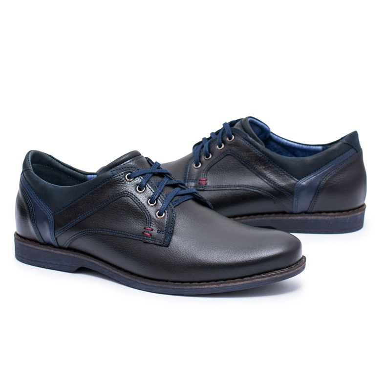 Nikopol Zapatos casuales de cuero negro para hombre Jericho